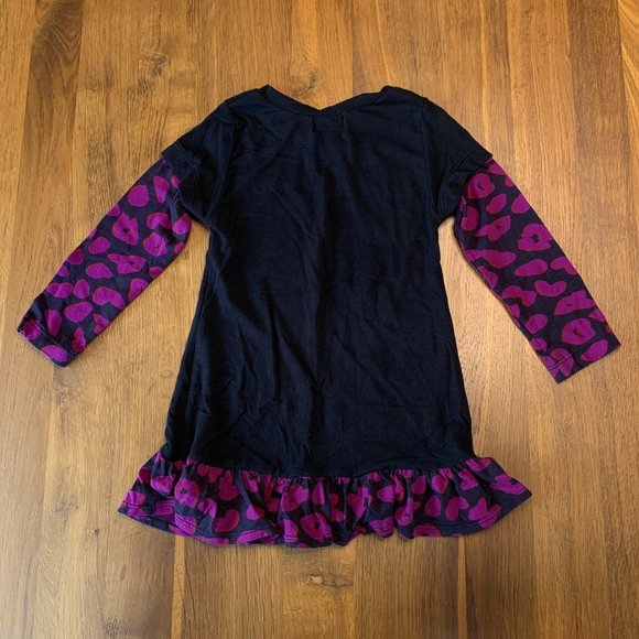 FLOWERS BY ZOE Baby Girls Dress 12 months Soft Black Peace Baby Dress Toddler - Picture 2 of 5